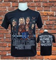 เสื้อวง MOTLEY CRUE วงร็อค ไม่มีตะเข็บข้าง คอฟิต ป้ายUS เสื้อวินเทจ เสื้อทัวร์ วงร็อคต่างประเทศ