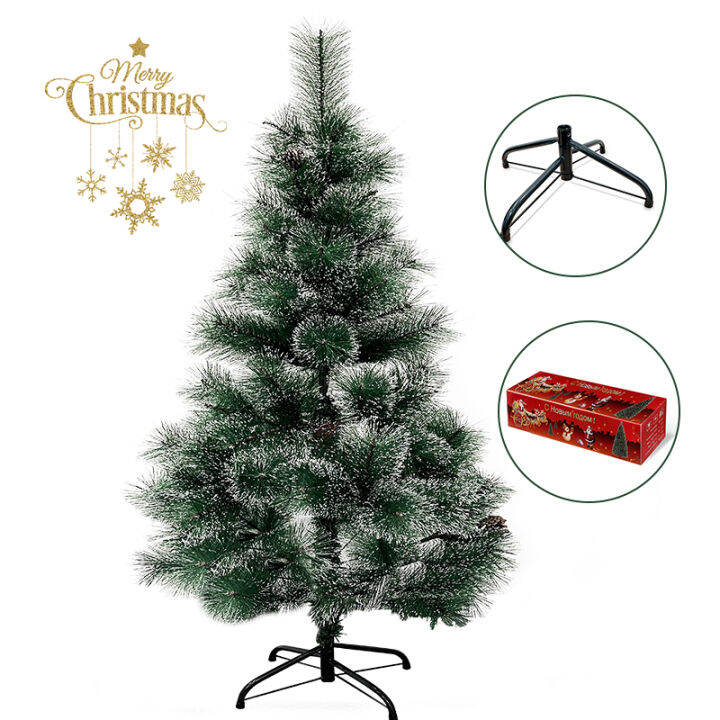 Great-King Christmas Tree 120S 150S 180S 210S 4ft 5ft 6ft 7ft Metal Stand  (Dark Pine Green)-free pine cones | Lazada PH