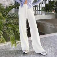 Pastelsmotel - White knit crop pants