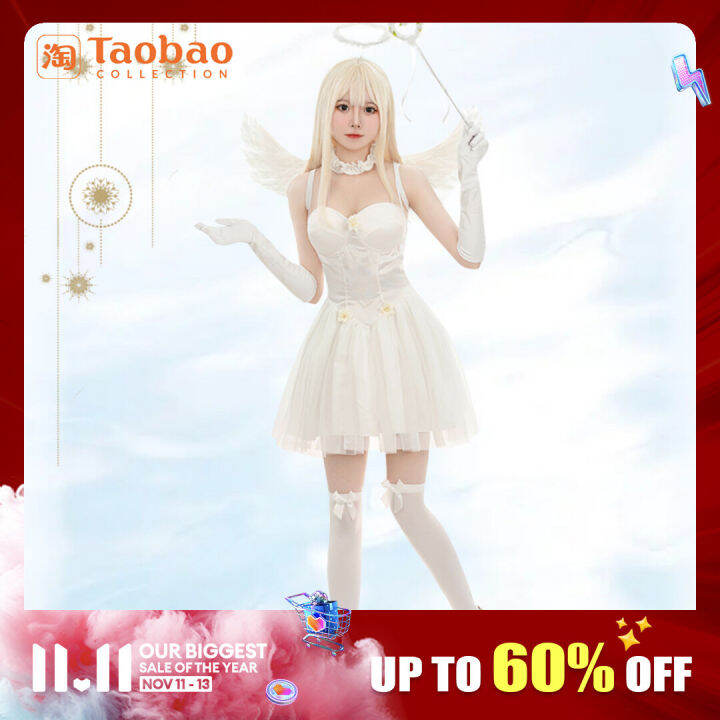 White Sexy Zombie Costume Halloween Spiritual Love Party Costume White ...