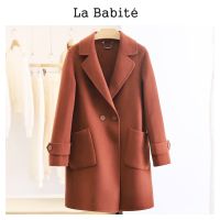 เสื้อโค้ท OVERCOAT โค้ทวูลกันหนาว โค้ทยาว ❄️แบรนด์✨Lababite✨ แท้?% ❄️❄️เนือผ้าผสมWool 47.9% (WY1010)