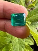 มรกต พลอย columbia Green Emerald  โคลัมเบีย แลป lab( 0CTAGON EMERALD CUT shape 10x12 มม mm).25 กะรัต 1เม็ด carats (พลอยสั่งเคราะเนื้อแข็ง)