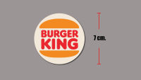 sticker pvc berger king สติกเกอร์ เบอร์เกอร์คิง งานออฟเซ็ทแท้ กันน้ำ กันแดด