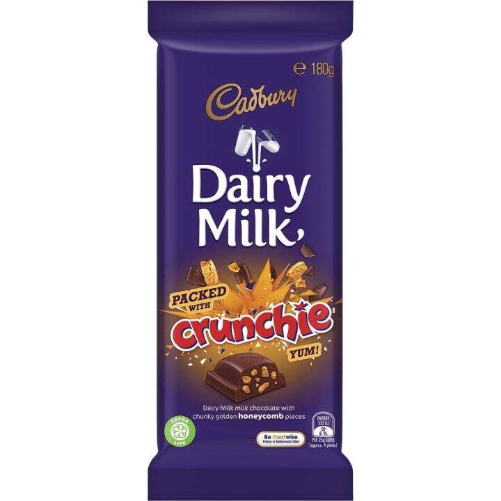 Cadbury Dairy Milk Crunchie 180g Lazada PH