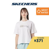 Skechers สเก็ตเชอร์ส เสื้อยืดแขนสั้นผู้หญิง Women Short Sleeve Tee - SL22Q4W294-0019