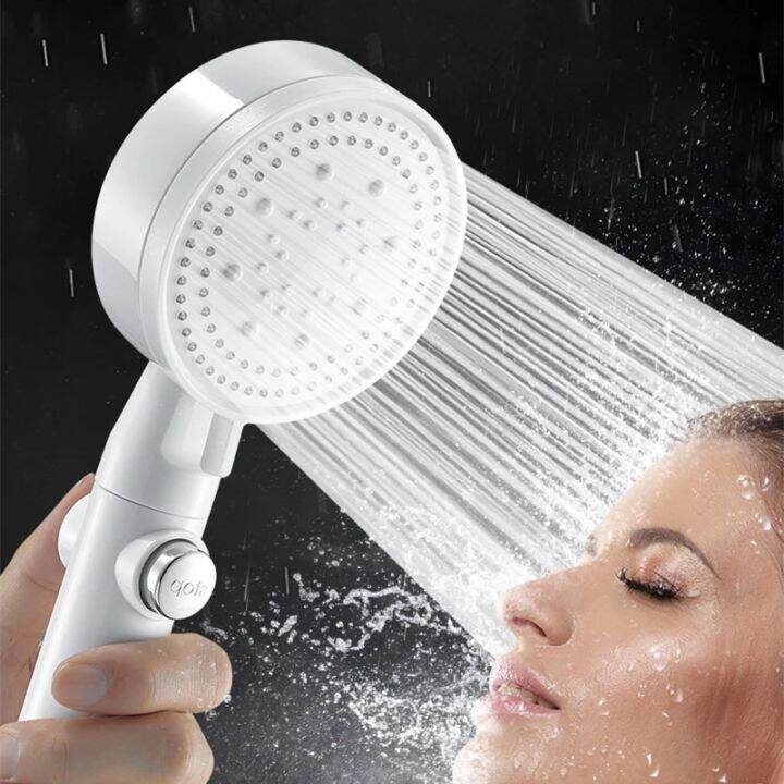 5 Modes Shower Head Adjustable High Pressure Water Saving Shower