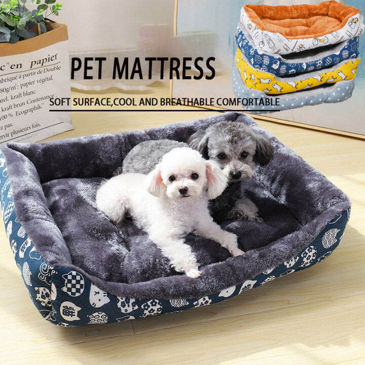 Dog Bed Washable Cat Pet Sleeping Warm Soft Bed for Puppy and Kitty Mat