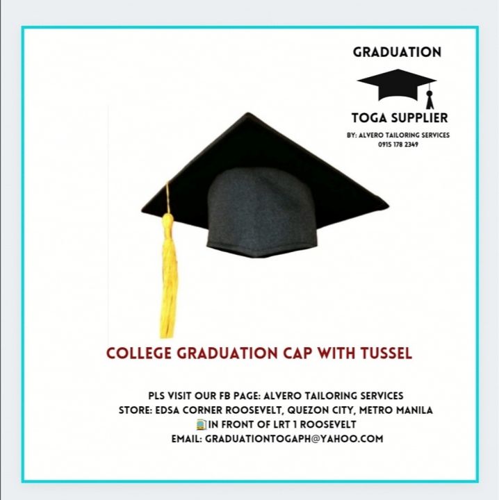 College Graduation Cap With Yellow Tassel | Lazada PH