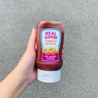 ? 78% Less salted ซอสมะเขือเทศ Tomato Ketchup ไม่ผสมน้ำตาลเพิ่ม ( No Sugar added &amp; less salted 78%) นำเข้าจากอังกฤษ ตรา Real Good ขนาด 310g