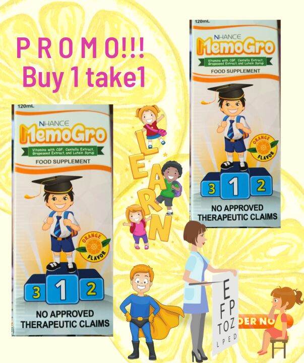 Nhance MEMOGRO Multivitamins for KIDS. Ages 1 TO 12 yrs old, pampagana