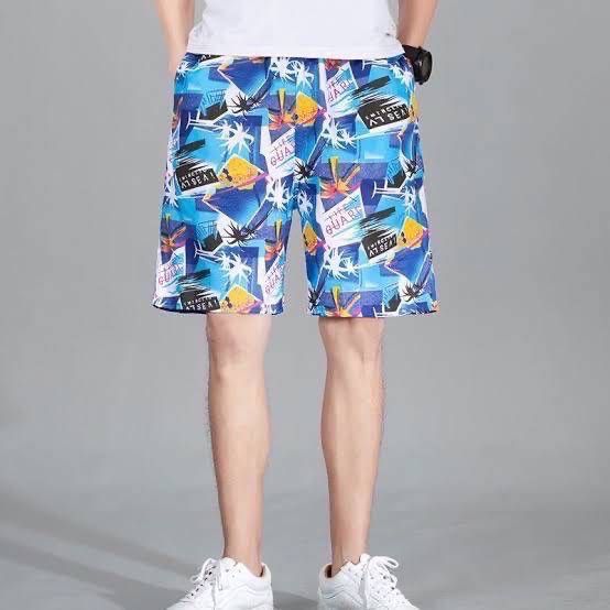 กางเกง-ขาสั้นชายหาด-ฟรีไซส์ใส่สบายเที่ยวทะเลหรือเทศกาล-summer
