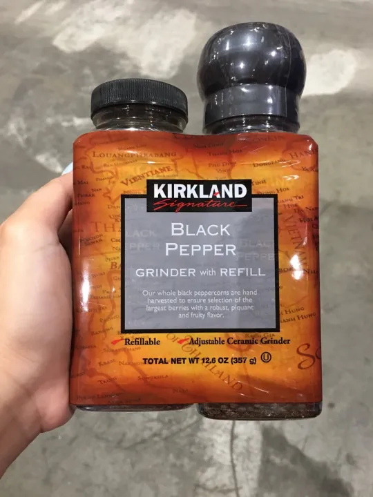 Black pepper grinder with refill Kirkland 357g Lazada PH