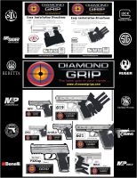 กันลื่น Diamondgripp Glock 19 Gen5 เนื้อยางหนึบๆ