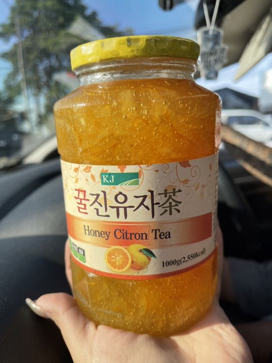ชาส้มยูสุ-honey-citron-tea-yuzu-tea-ชาผลไม้-ส้มยูสุผสมน้ำผึ้ง-แบรนด์-kookje-yujacha-ขนาด-1-000-กรัม