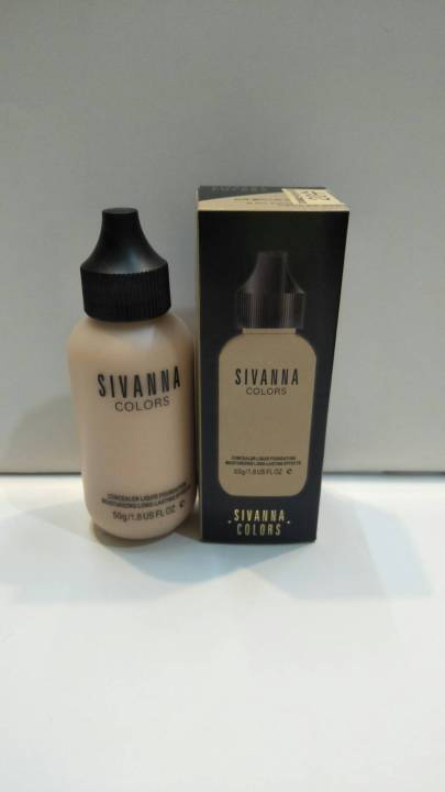 รองพื้นสิวันนา-ขวดนม-1ขวด-50g-sivana-color-concealer-liquid-foundation-รองพื้นเนื้อบางเบาดูจใยไหม-ปกปิดได้เนียนเรียบ-เรียนสนิท-ปรับสีผิวให้กระจ่างใส-ควบคุมความมัน-ผิวหน้าเนียนกระจ่างใสทันทีที่ทา-หน้าผ