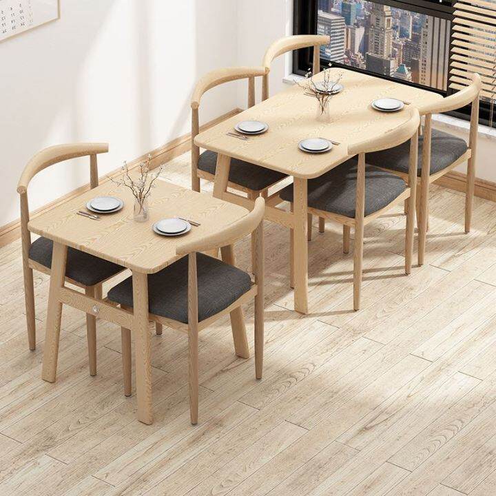 Small Table Commercial Rectangular Dining Chair Noodle Restaurant ...