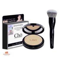 CHO โช แป้งโช ของแท้ ส่งเคอรี่ แป้งcho+แปรงปัดแป้ง Cho Brightening Anti Aging Powder โช ไบรท์เทนนิ่ง แอนตี้ เอจจิ้ง พาวเดอร์ ปริมาณสุทธิ 12 g มีทุกเบอร์ เลือกเบอร์ด้านล่าง