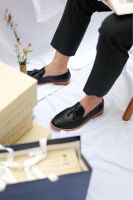 Tassel loafer black รองเท้าหนังสีดำ Bagtash