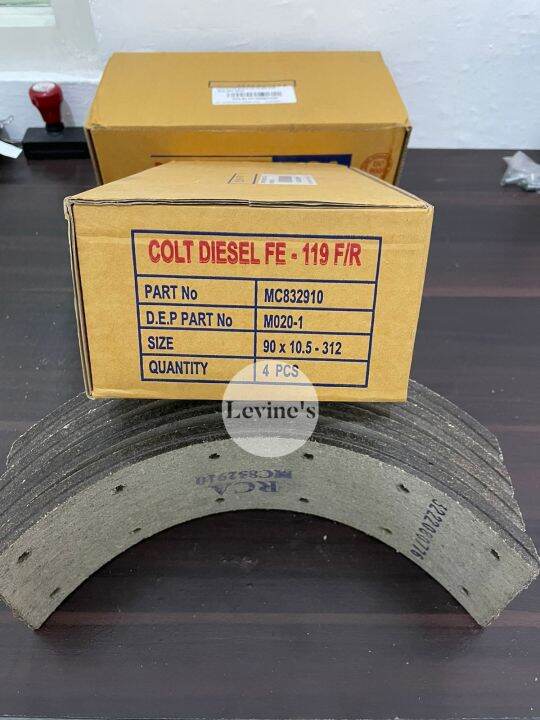 kampas rem ps120 merk RCA (harga 1set) / brake lining coltdiesel ps 120 ...