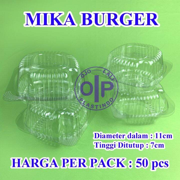 Mika Burger/ Hamburger / Mika Roti / Mika Bolu Plastik | Lazada Indonesia