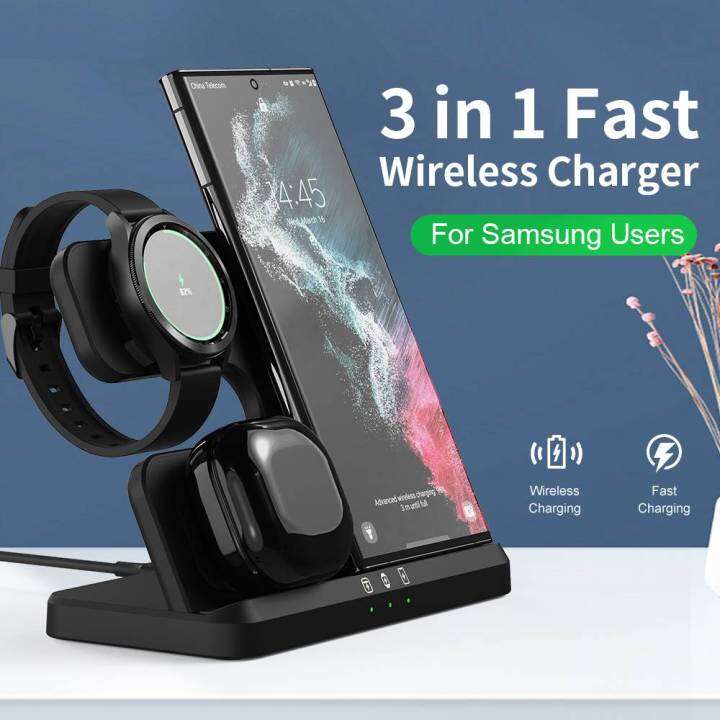 samsung watch and phone charging station