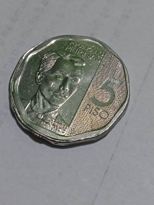 5pesos Nonagonal 2019 (error Coin) 