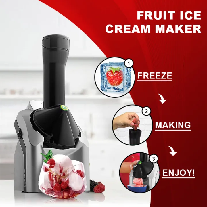 KEYCOOL Fruit Ice cream maker portable ice crusher machine frozen fruit