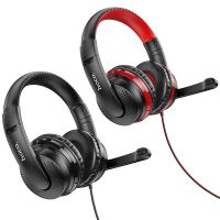 Hoco Gaming Headphones หูฟังคอมพิวเตอร์ครอบหู พร้อมไมโครโฟน รุ่น : W103 (แท้100%)