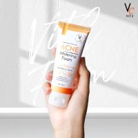 {พร้อมส่ง} Vit C acne foam โฟมล้างหน้า วิตซี น้องฉัตร แอคเน่โฟม 50 g.