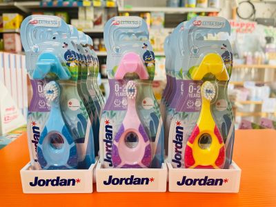 Jordan จอร์แดนแปรงสีฟันเด็ก Step 1 สำหรับ 0-2 ปี รุ่นใหม่ปี 2021