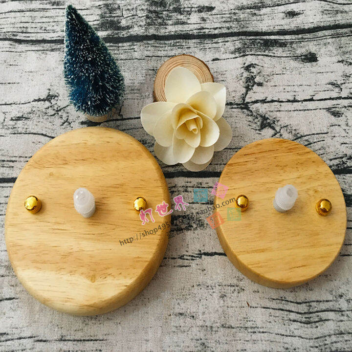 Solid Wood Lamp Holder Oak Solid Wood Wood Ceiling Plate Lamp Base