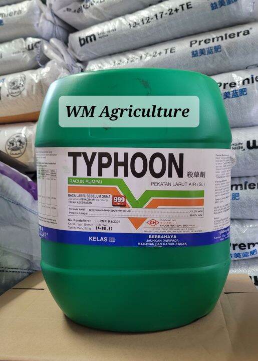 Typhoon 20l Glyphosate 41 Weed Killer Racun Rumput Rumpai Lalang Sama