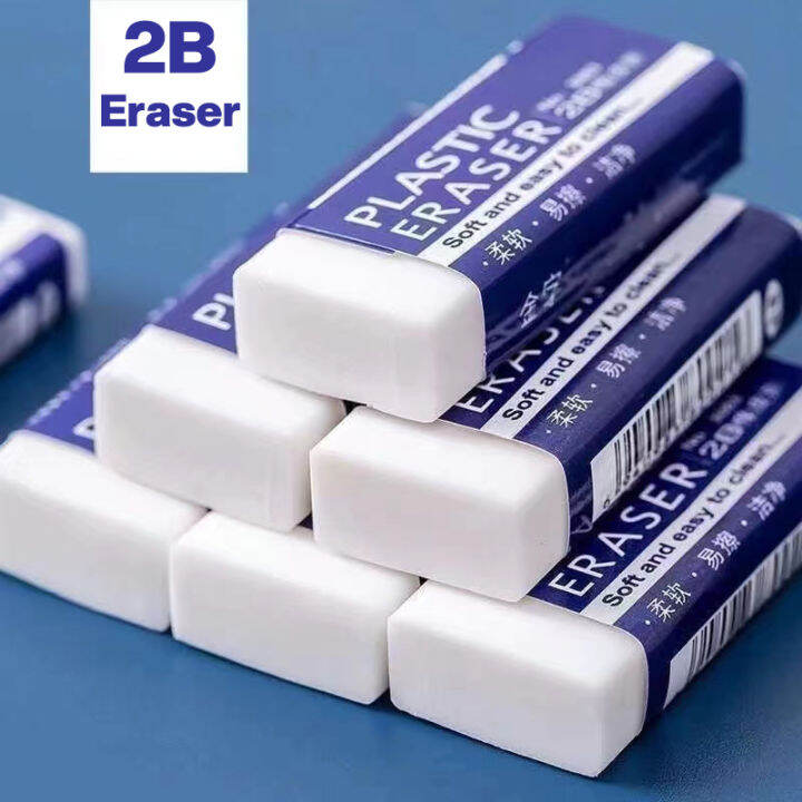 (1 pcs) White 2B Large Eraser Soft Pencil Erasers Stationery Lazada PH