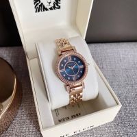 ANNE KLEIN Swarovski Crystal Rosegold Blue Dial AK2928