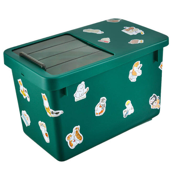 13L Pet Food Storage Bucket Cat/Dog Food Container Large Capacity Food