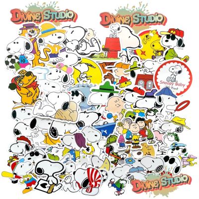 ⚡️พร้อมส่ง 🇹🇭 สติ๊กเกอร์ Snoopy PEANUTS 50 ชิ้น สติกเกอร์ตกแต่ง เคลือบด้าน กันน้ำ Sticker matte 50 Pcs