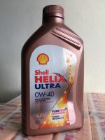 น้ำมันเครื่องสังเคราะห์แท้เบนซินShell Helix Ultra0w40ขนาด1ลิตร