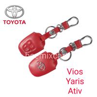 ซองหนังหุ้มรีโมทกุญแจ Toyota Vios Yaris 2ปุ่ม