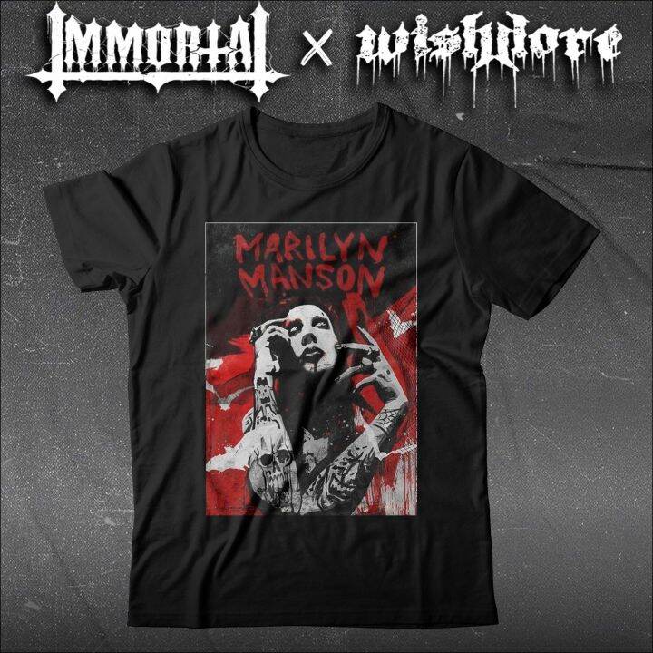 OUTFITS MARILYN MANSON BAND TSHIRT Lazada Indonesia