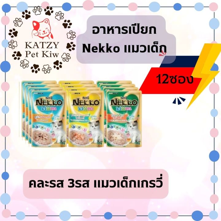 ใหม่-ไม่ค้างสต๊อก-ส่งไว-nekko-ยกโหล-12ซอง-มีทั้งแบบคละรส-และเลือกรสชาติ