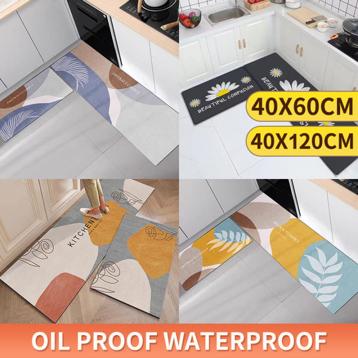 Kitchen Floor Mats Kitchen Rug 2PCS Waterproof & oil-proof