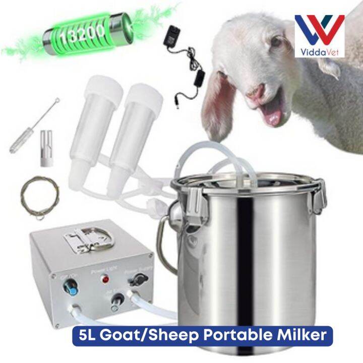 Viddavet portable milking machine for goat and sheep Goat Milking
