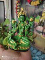 พระแม่กรีนทารา หรือ พระแม่กรีนตารา Green Tara  สูง 13.5cm ปลุกเสก นำเข้าจาก ทิเบต