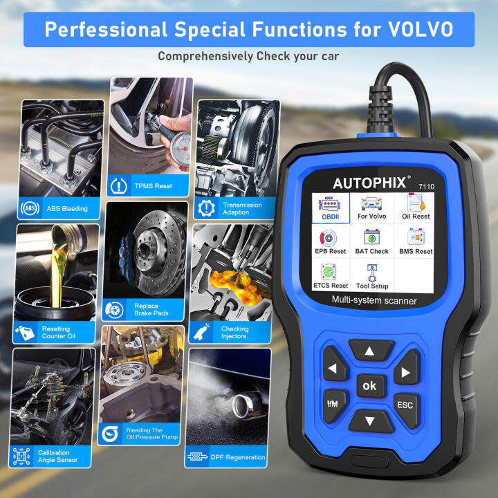 AUTOPHIX 7110 OBD2 Scanner Diagnostic Full Systems Scan Tool For Volvo