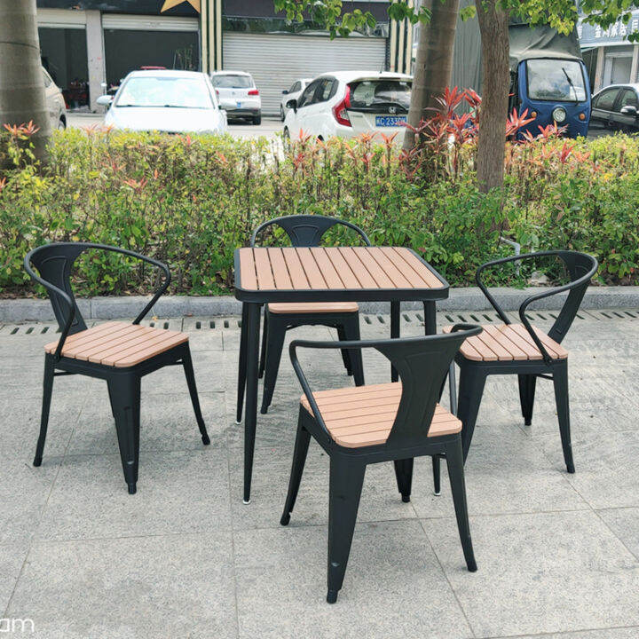 Outdoor Iron Table and Chair Outdoor Park Simple Rest Table and Chair