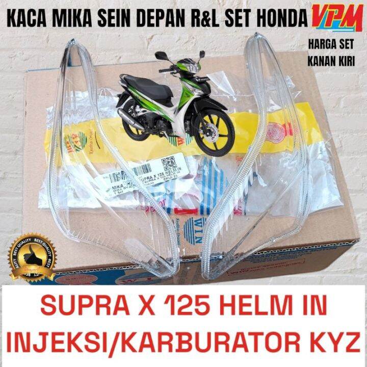 Kaca Mika Lampu Sein Sen Riting Depan Supra X Helm In Kyz Set Lazada Indonesia