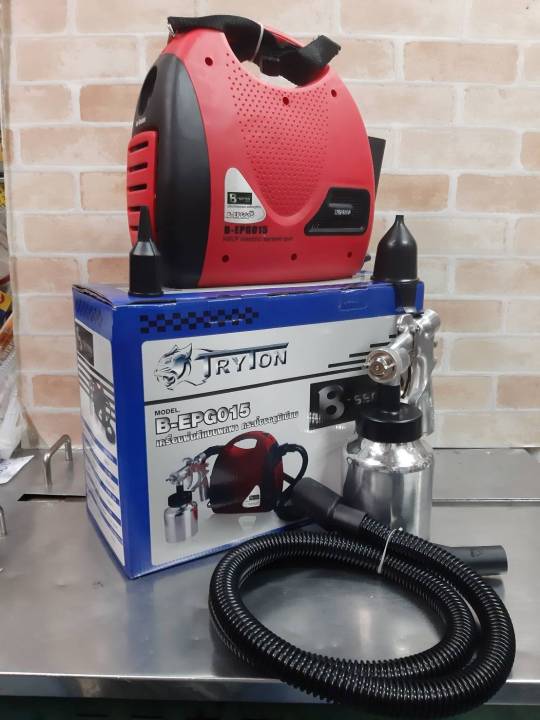 tryton-เครื่องพ่นสีพกพาระบบไฟฟ้า-กาอลูมิเนียม-600w-tryton-รุ่น-b-epg015-สีแดง