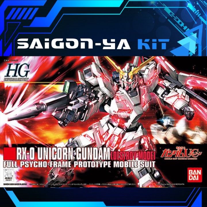 Mô hình Gundam HG 1144 Full Armor Unicorn Gundam Destroy Mode  Bandai   GDHG0017