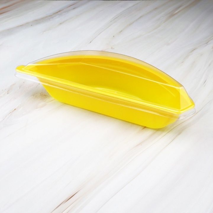 กล่องพลาสติกทรงกล้วย-กล่องเบเกอรี่รูปกล้วย-กล่องใส่ขนมรูปกล้วย