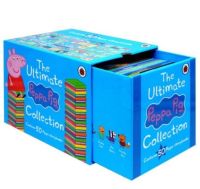 ใหม่ box set Peppa pig สีฟ้า ชุดหนังสืออ่านภาษาอังกฤษ peppa story books ชุดเซ็ท 50เล่ม